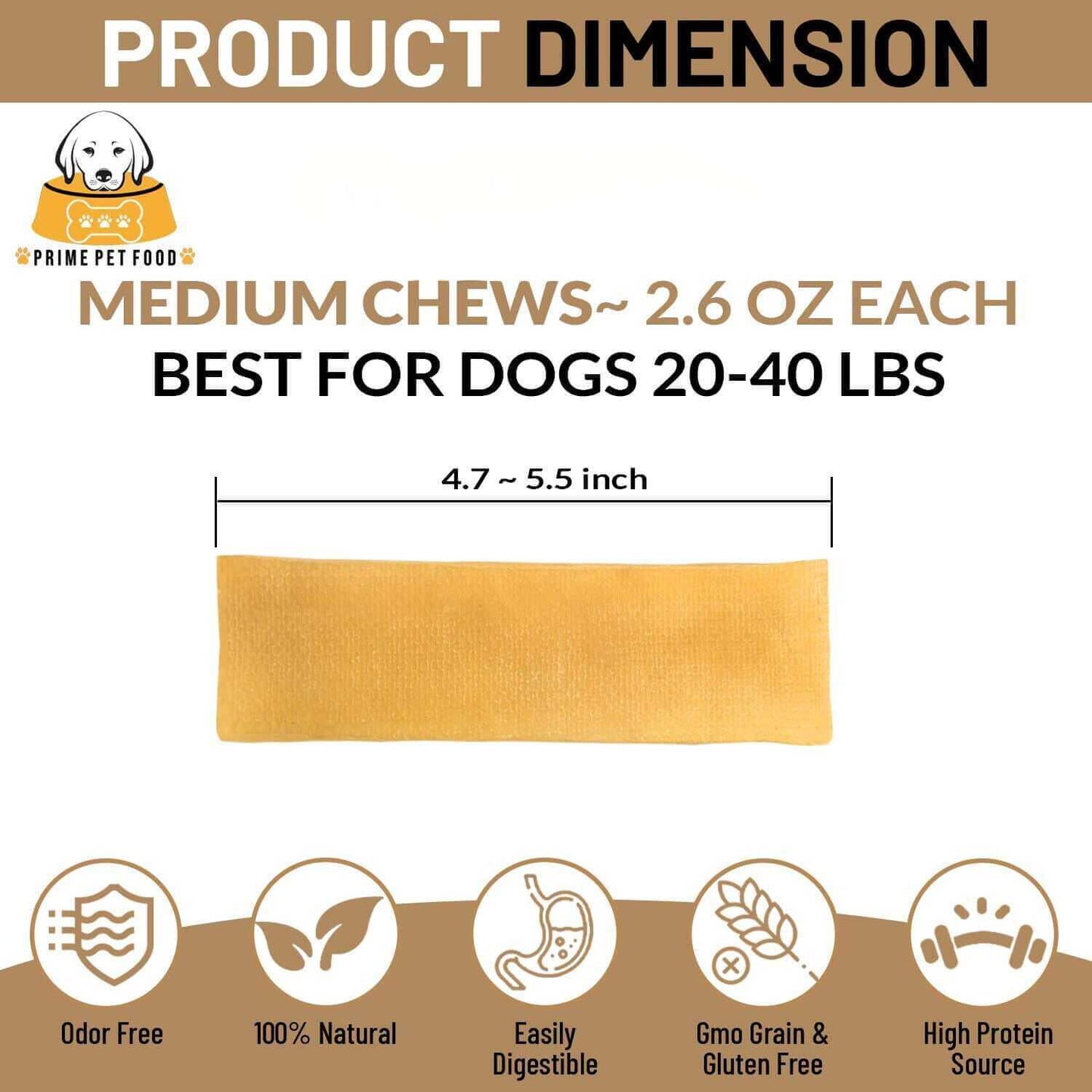 Best Medium Yak Chews for Dogs - Long Lasting & Natural