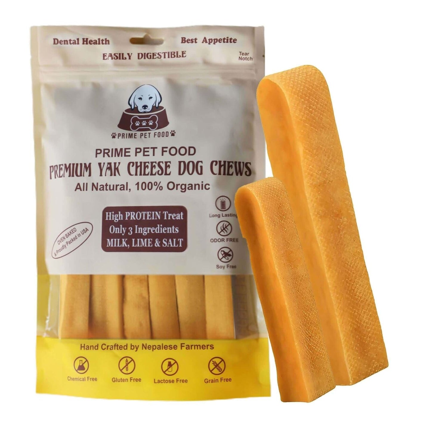 Himalayan Yak Chews for Dogs - Extra Large & Natural