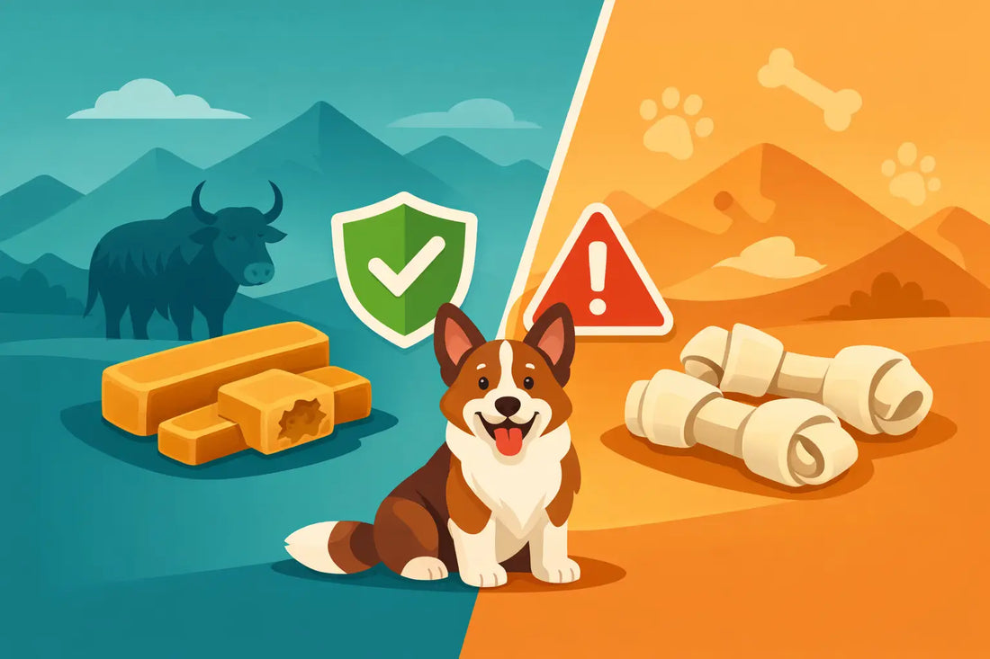 Yak Chews vs Rawhide Safety for Dogs