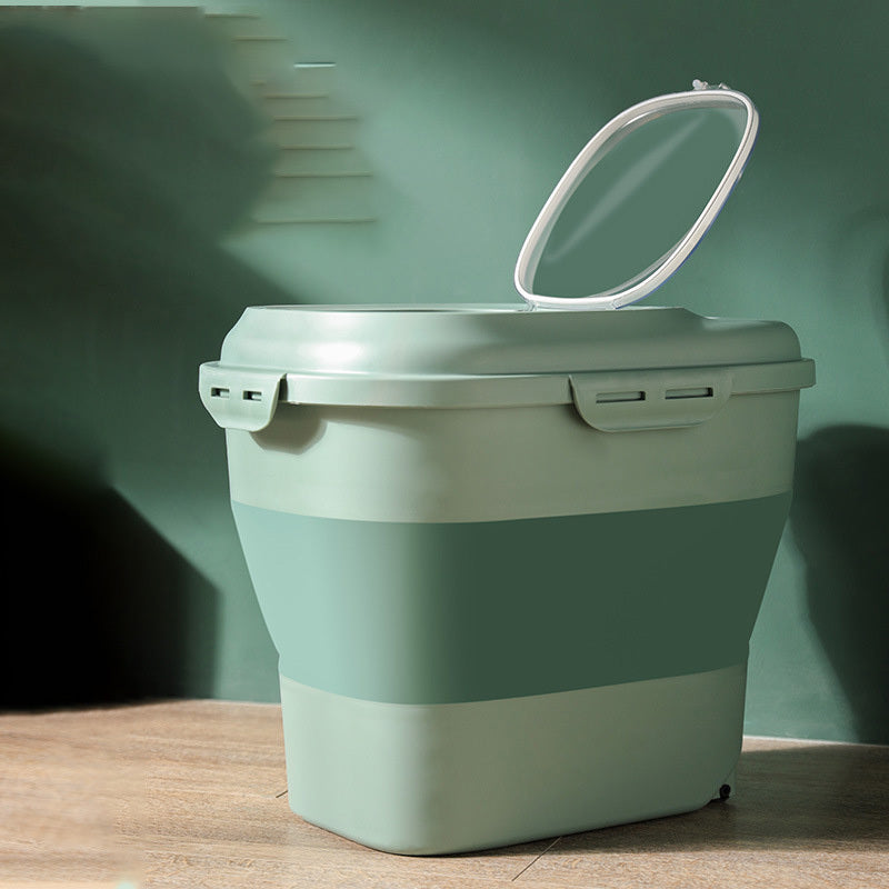 Food Storage Bucket Large Capacity Cat Food Pet Dog Food Sealed Bucket