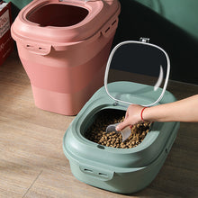 Food Storage Bucket Large Capacity Cat Food Pet Dog Food Sealed Bucket