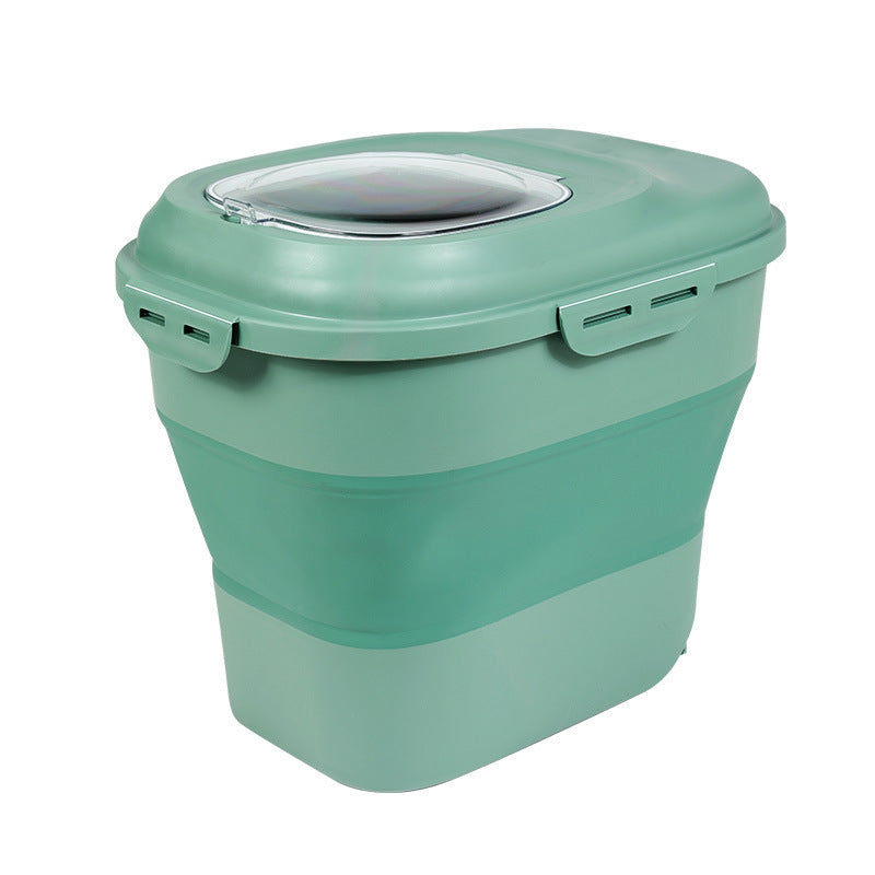 Food Storage Bucket Large Capacity Cat Food Pet Dog Food Sealed Bucket