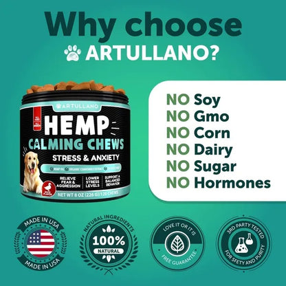 Hemp Calming Chews For Dogs