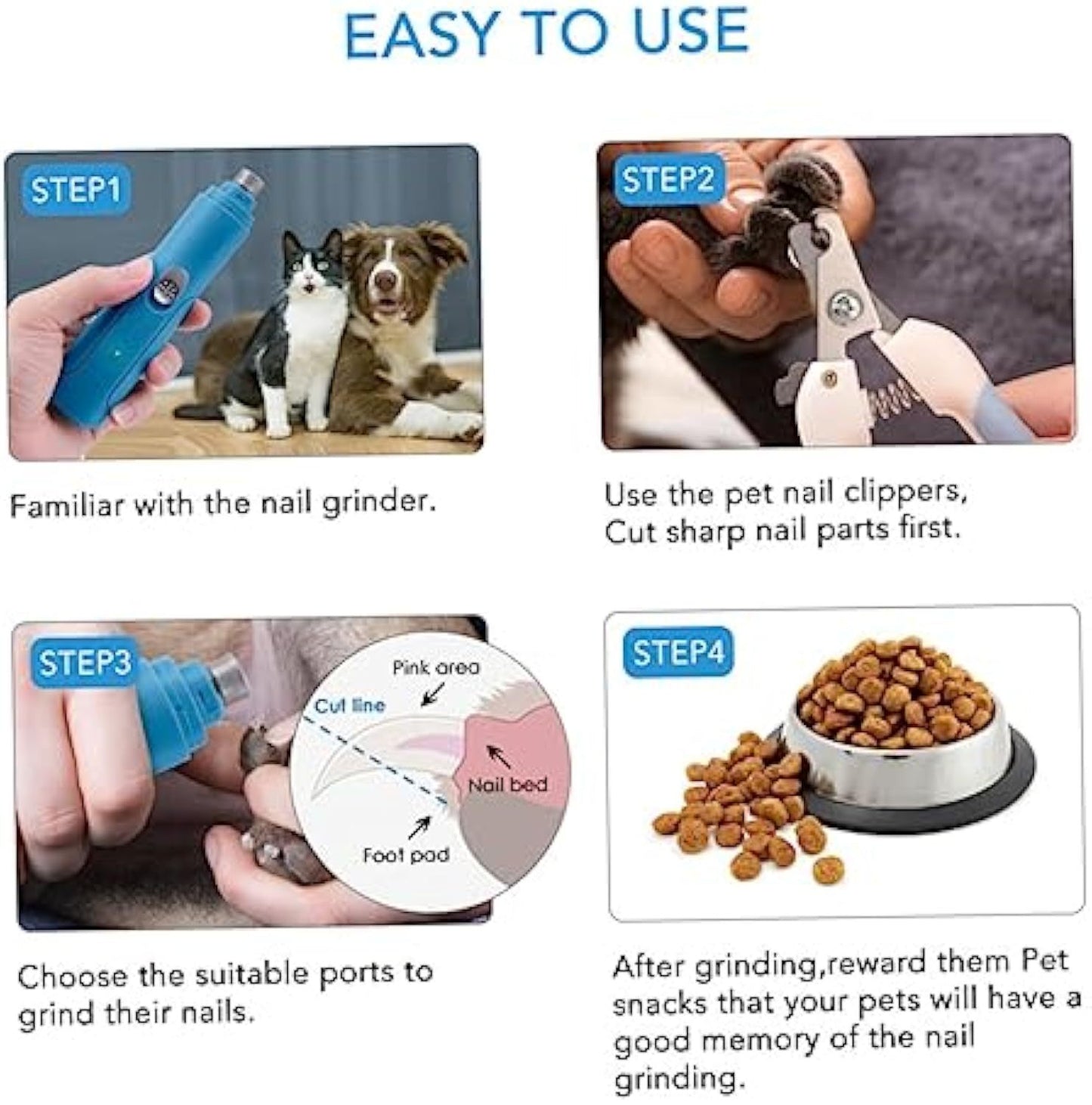 Pet Nail Grinder Electric Nail Polisher For Pet Dog
