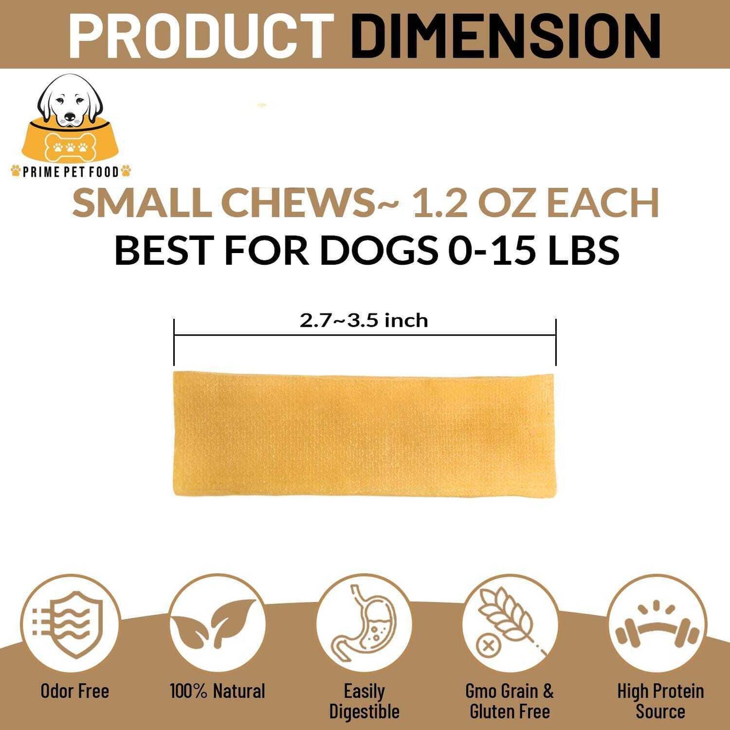 Himalayan Yak Chews for Small Dogs - Natural & Safe