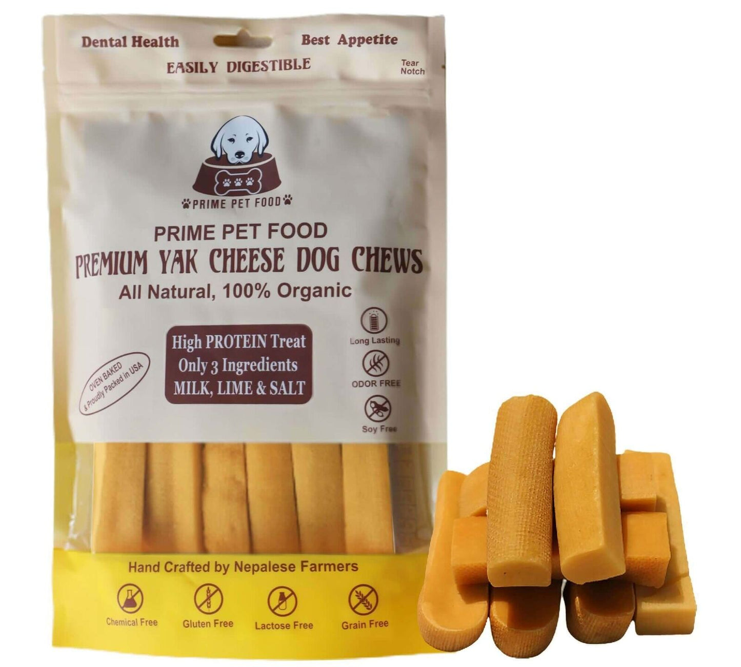 Himalayan Yak Chews for Small Dogs - Natural & Safe