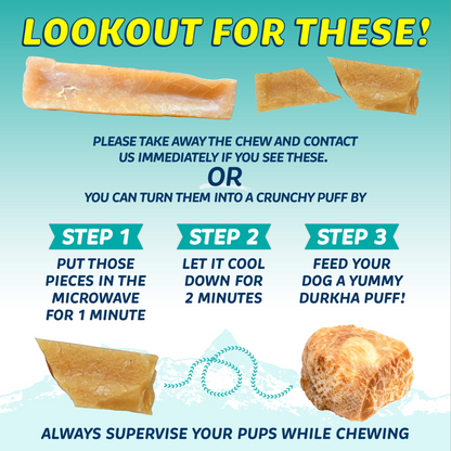 Honey Yak Cheese Chew for Dogs - Long-Lasting and Digestible Treat with Natural Honey, 100% Digestible