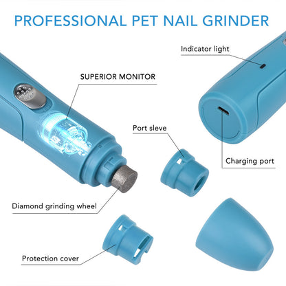 Pet Nail Grinder Electric Nail Polisher For Pet Dog