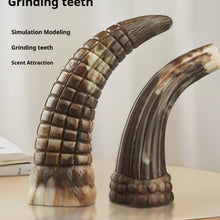 Dogs Bite And Chew On Ox Horns To Grind Their Teeth