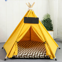 Pet Teepee Tent Dog Cat Bed Portable Washable Dog Houses Indoor