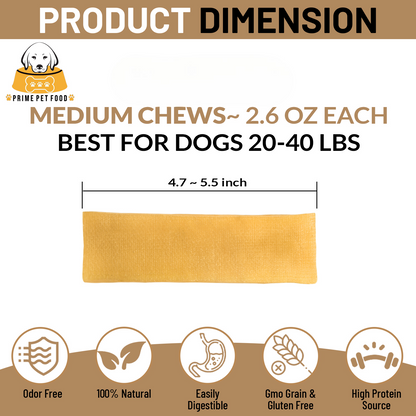 Wholesale 10 lb Yak Cheese Dog Chews | Mix Sizes (M, L, XL) - All-Natural
